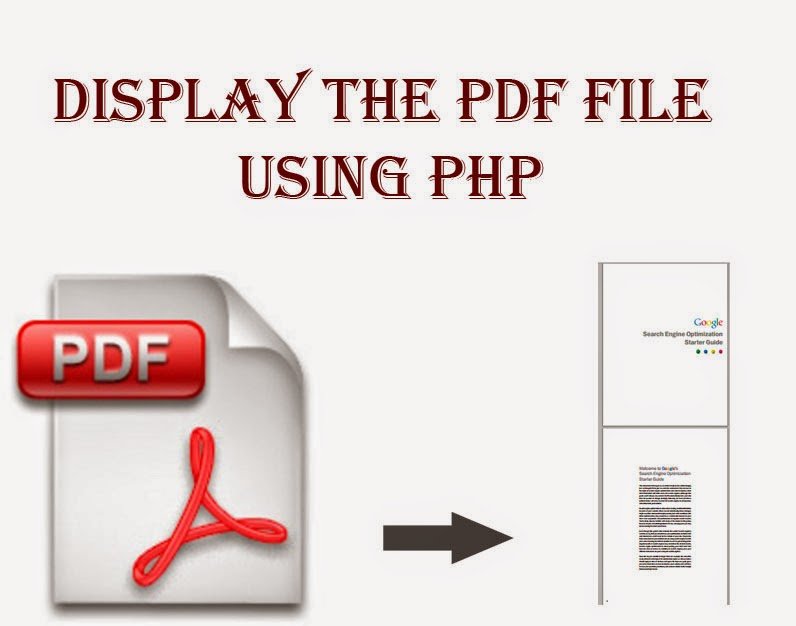 display pdf file using php display pdf file
