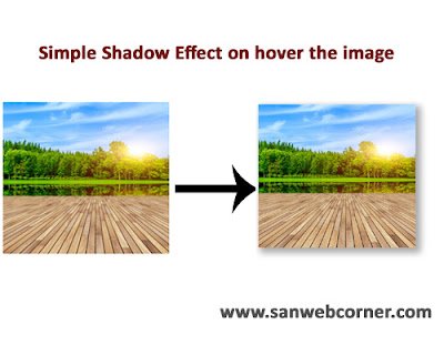 shadow effect on hover image