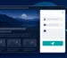 Slide-out quick enquiry form interface built with HTML, CSS, and JavaScript